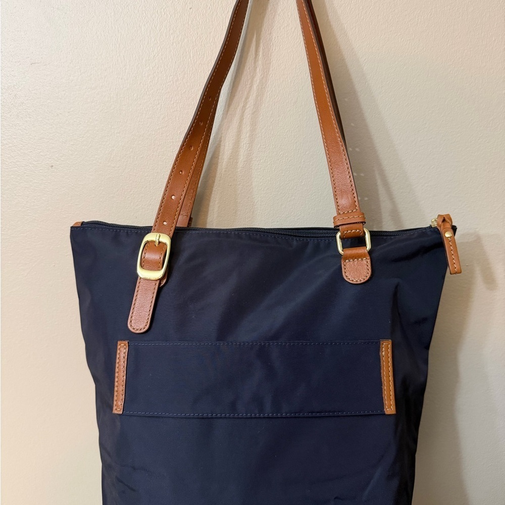 Bric's X-Bag Sportina Duffel Bag -  Navy Black and Brown - Picture 3 of 13